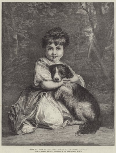 Hou van Mij, Hou van Mijn Hond, Miss Bowles door Joshua Reynolds